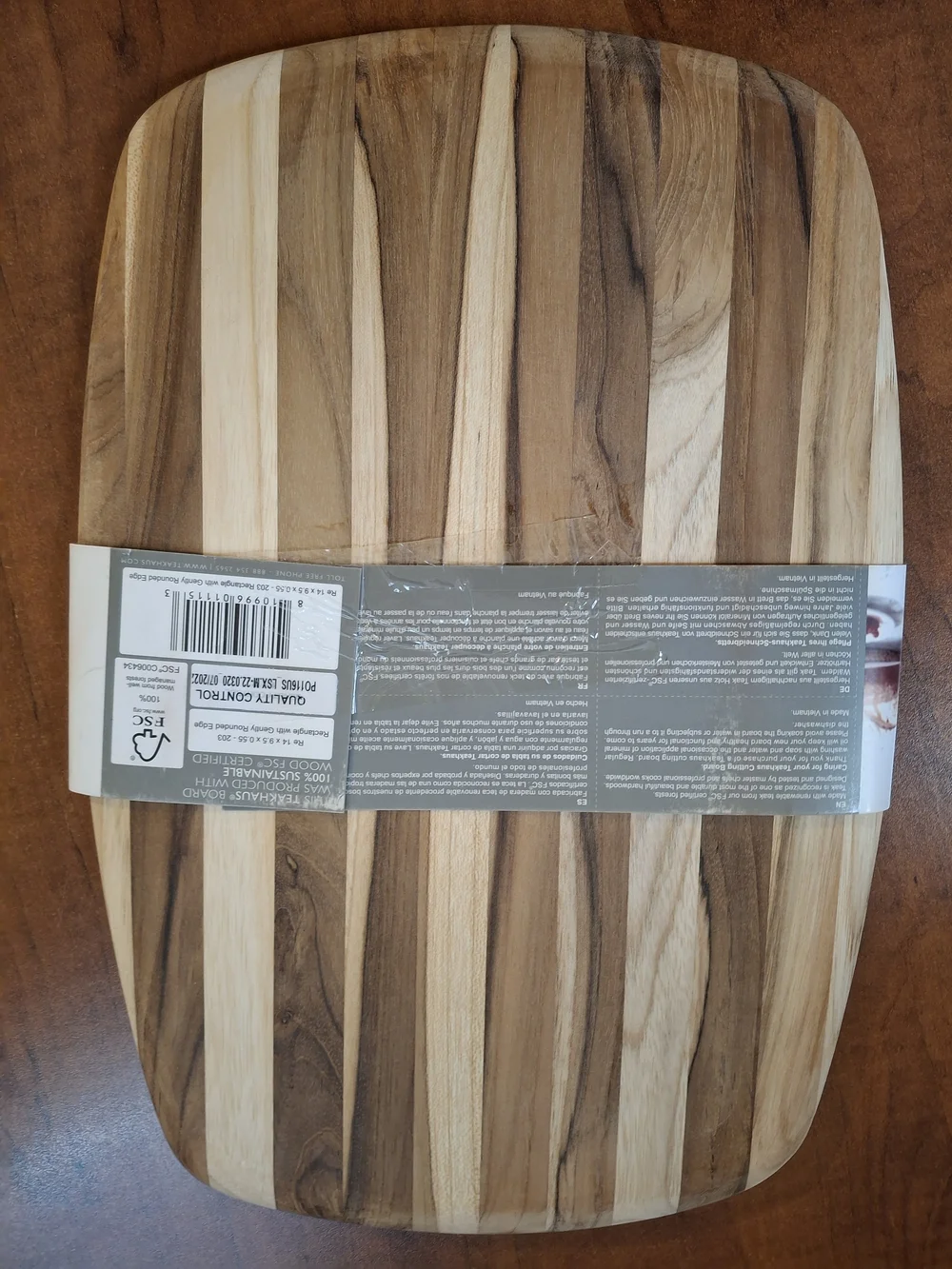 Teak Haus Rectangle Cutting Board 203 - 14x9.5x0.55 In.